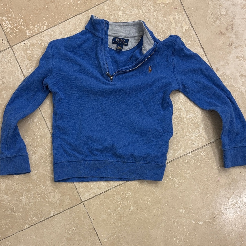 Polo by Ralph Lauren Kids Royal Blue Quarter-Zip Sweatshirt